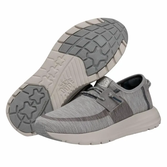 Hey Dude Wendy Sirocco Dual Knit Light Grey 8211 WomenMenKids