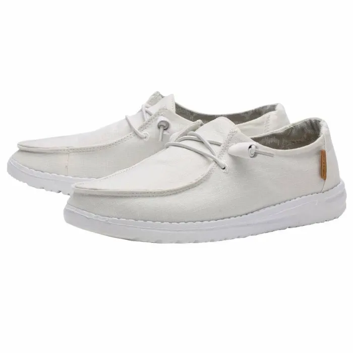 Hey Dude Wendy Wendy Chambray White 8211 Women