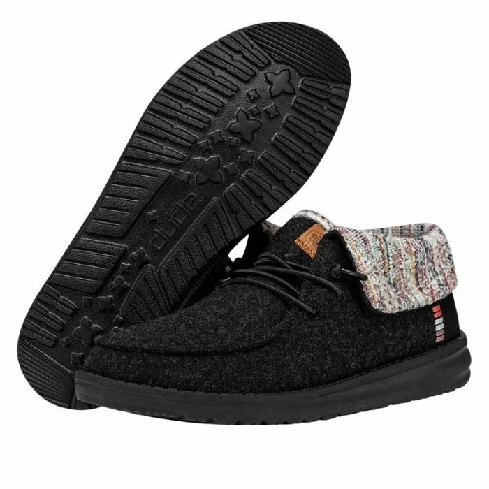 Hey Dude Wendy Wendy Fold Baja Black 8211 Women Hey Dude Wendy Wendy Fold Baja Black 8211 Women