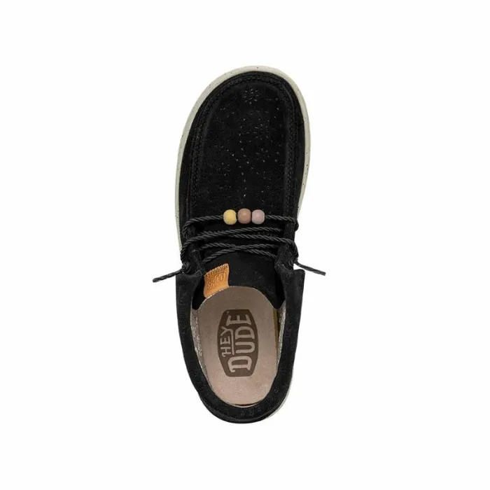 Hey Dude Wendy Wendy Peak Fold Boot Suede Black 8211 Women Hey Dude Wendy Wendy Peak Fold Boot Suede Black 8211 Women