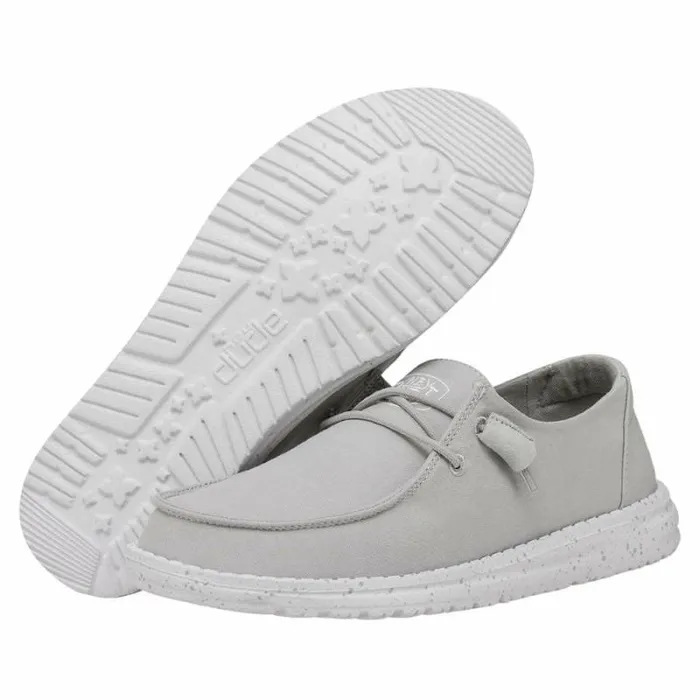 Hey Dude Wendy Wendy Slub Canvas Light Grey 8211 Women