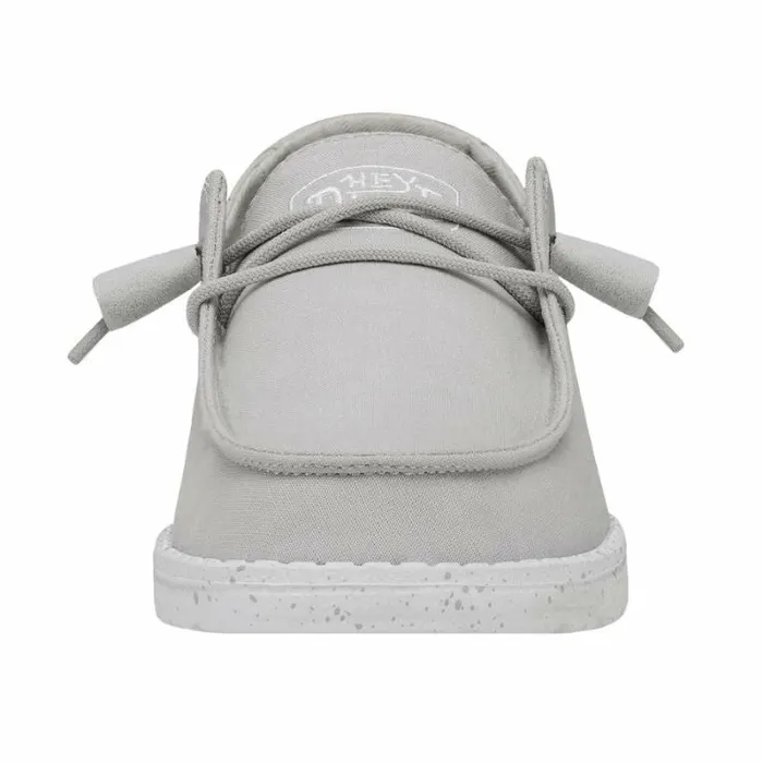 Hey Dude Wendy Wendy Slub Canvas Light Grey 8211 Women