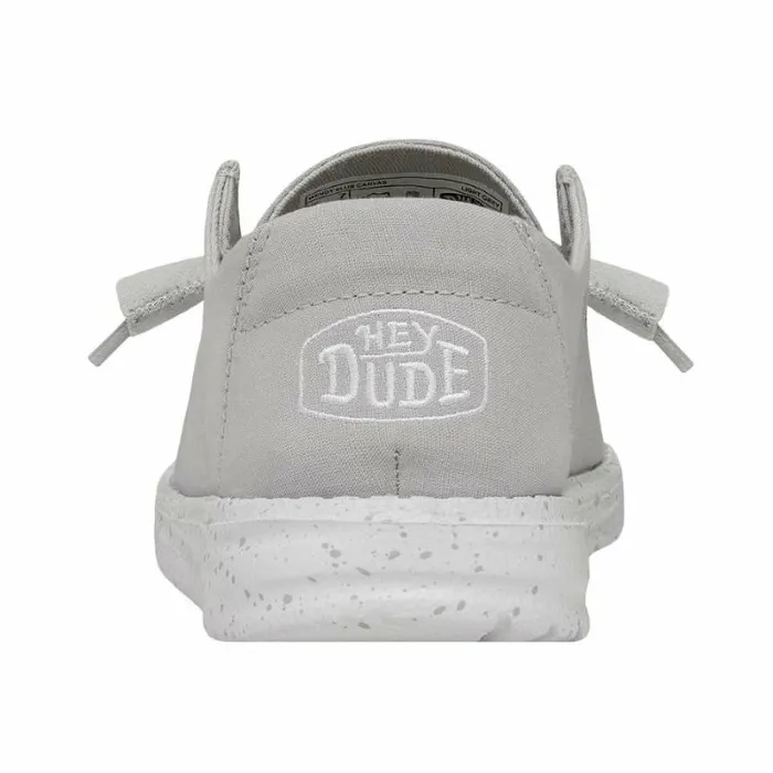 Hey Dude Wendy Wendy Slub Canvas Light Grey 8211 Women