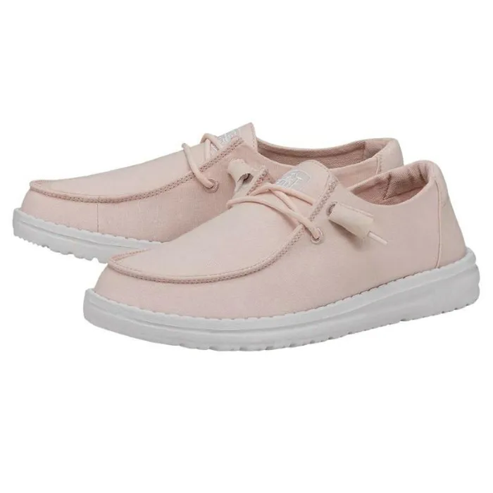 Hey Dude Wendy Wendy Slub Canvas Pink 8211 Women