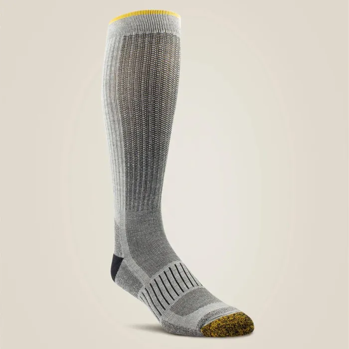 High Performance Mid Calf Tek Work Sock 2 Pair Pack Grey MenWomen Ariat Socks