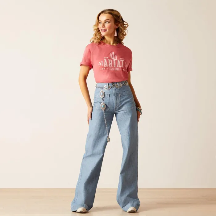 High Rise Jazmine Wide Idaho Women Ariat Denim High Rise Jazmine Wide Idaho Women Ariat Denim