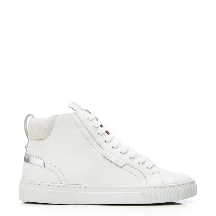 HighTop Trainers Women Moda In Pelle Aya White Nappa