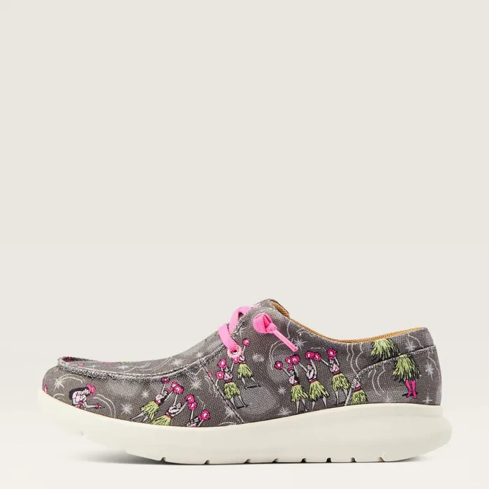 Hilo Western Aloha Hula Print Women Ariat Shoes and Sneakers