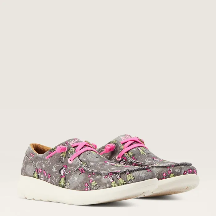 Hilo Western Aloha Hula Print Women Ariat Shoes and Sneakers