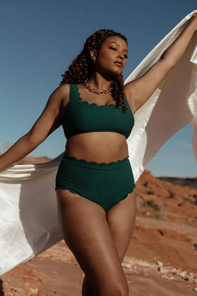 Honolulu High Waist Bikini Bottom Green Women Baltic Born Bikini Honolulu High Waist Bikini Bottom Green Women Baltic Born Bikini