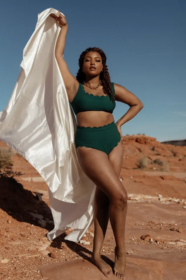 Honolulu Scalloped Bikini Top Green Women Baltic Born Bikini Honolulu Scalloped Bikini Top Green Women Baltic Born Bikini