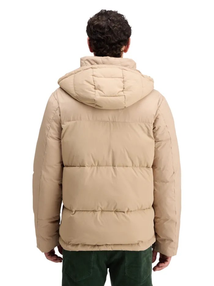 HOODED PUFFER JACKET Black Men Scotch and Soda Jackets and Coats