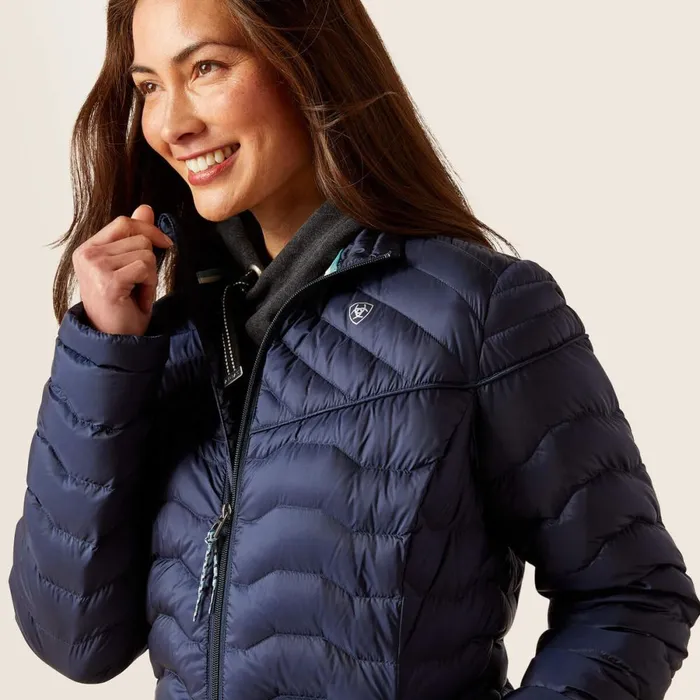 Ideal Down Coat Navy Women Ariat Jackets and Vests Ideal Down Coat Navy Women Ariat Jackets and Vests