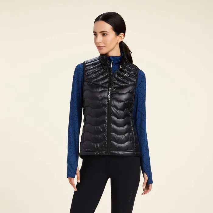 Ideal Down Vest Ir Black Women Ariat Jackets and Vests