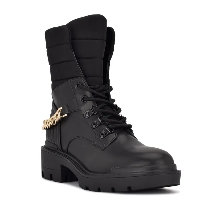 Ihad Combat Booties Black Women Nine West Boots and Booties Ihad Combat Booties Black Women Nine West Boots and Booties