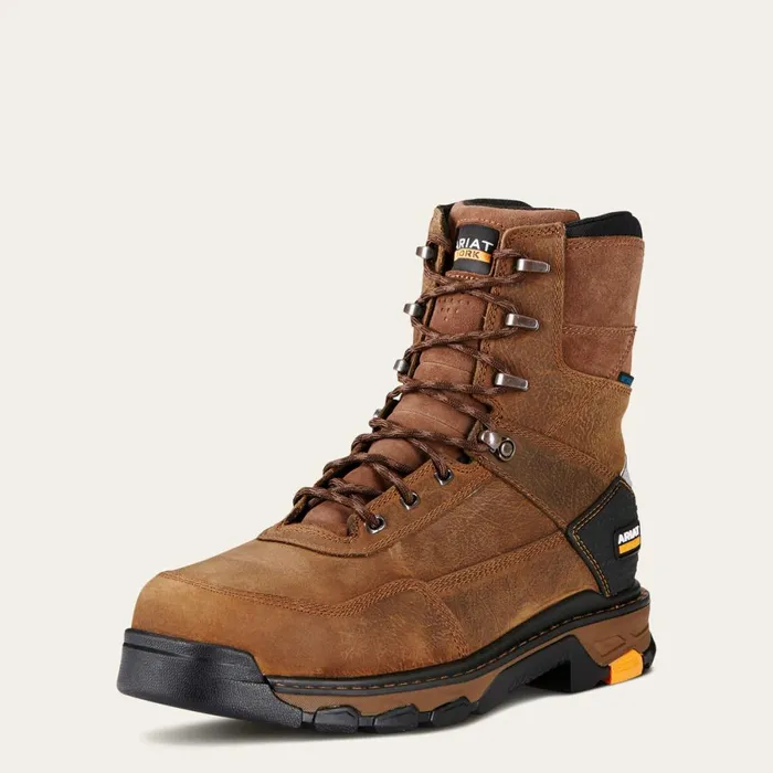 Intrepid 8034 Waterproof Composite Toe Work Boot Rye Brown Men Ariat Work Boots