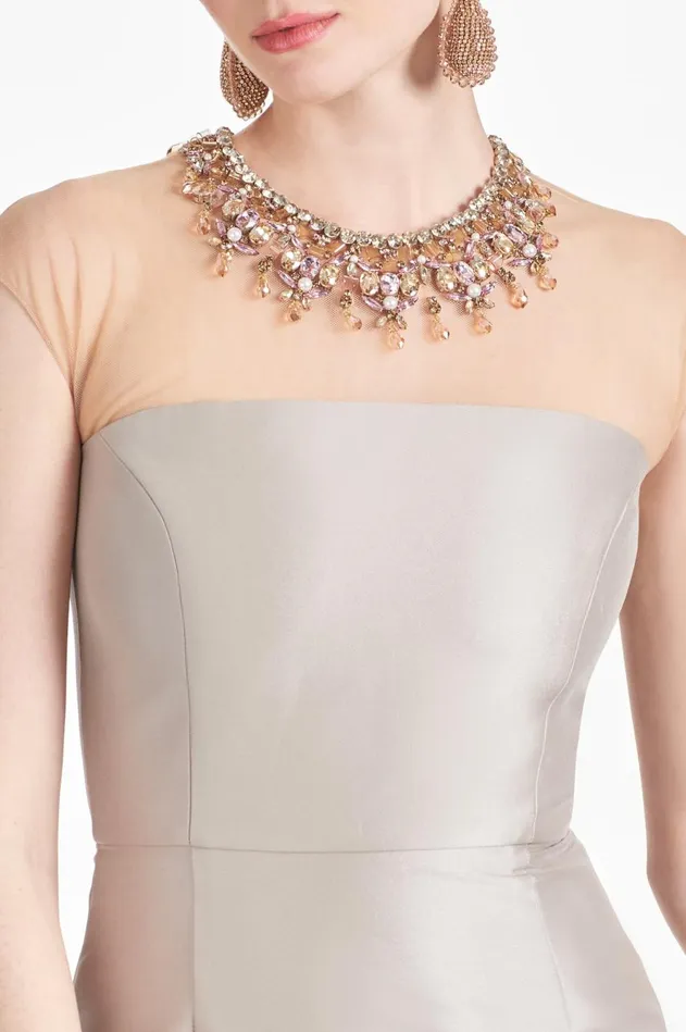 Irina Gown 8211 Frosty Pewter Women Sachin and Babi Evening
