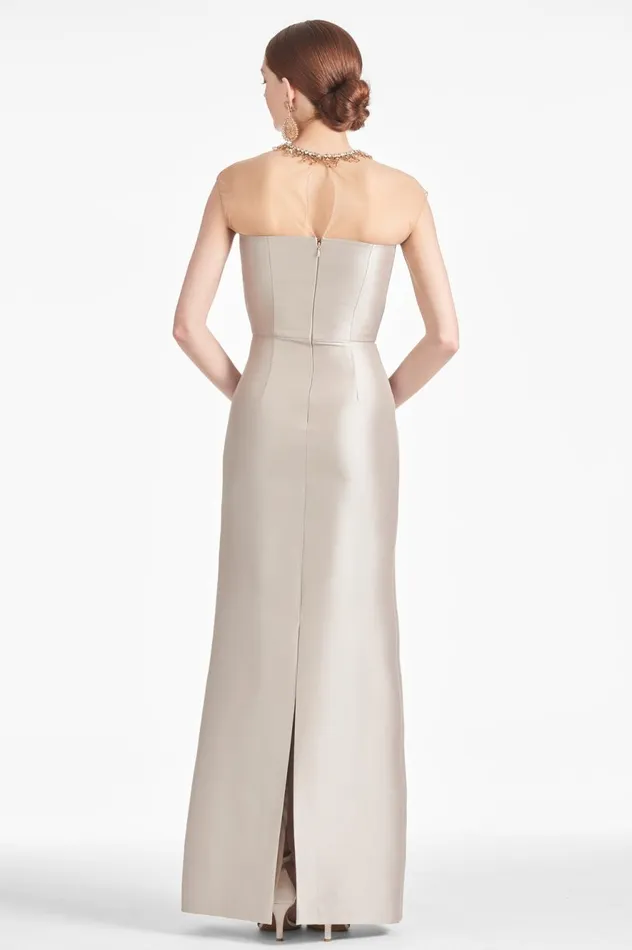 Irina Gown 8211 Frosty Pewter Women Sachin and Babi Evening