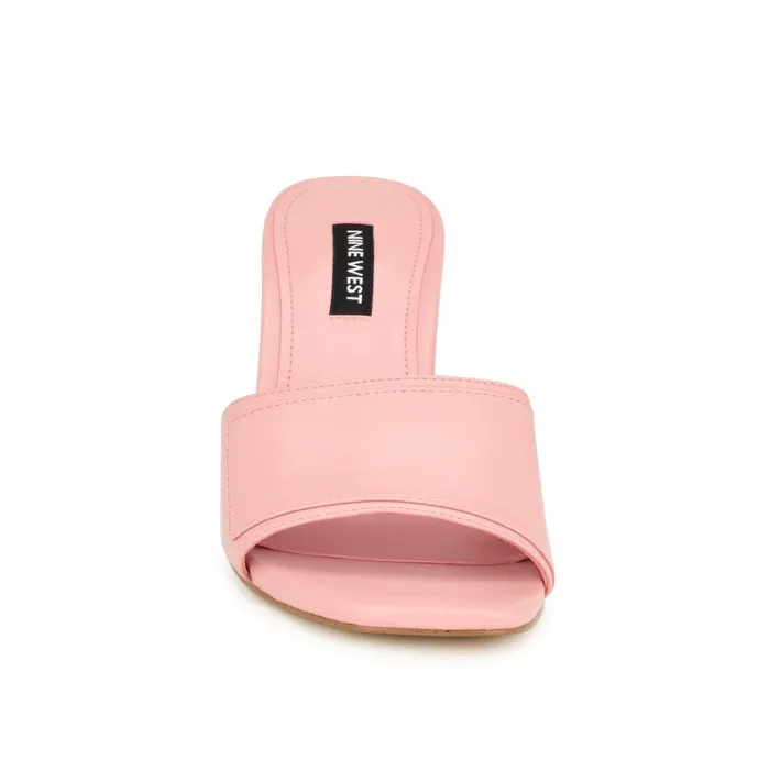 Iriss Slide Sandals Light Pink Women Nine West Mid Heels