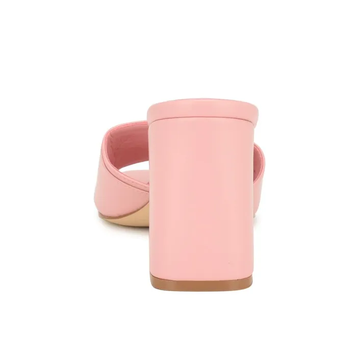 Iriss Slide Sandals Light Pink Women Nine West Mid Heels