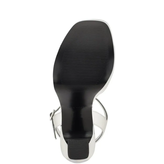 Iriv Platform Sandals Silver Women Nine West High Heels