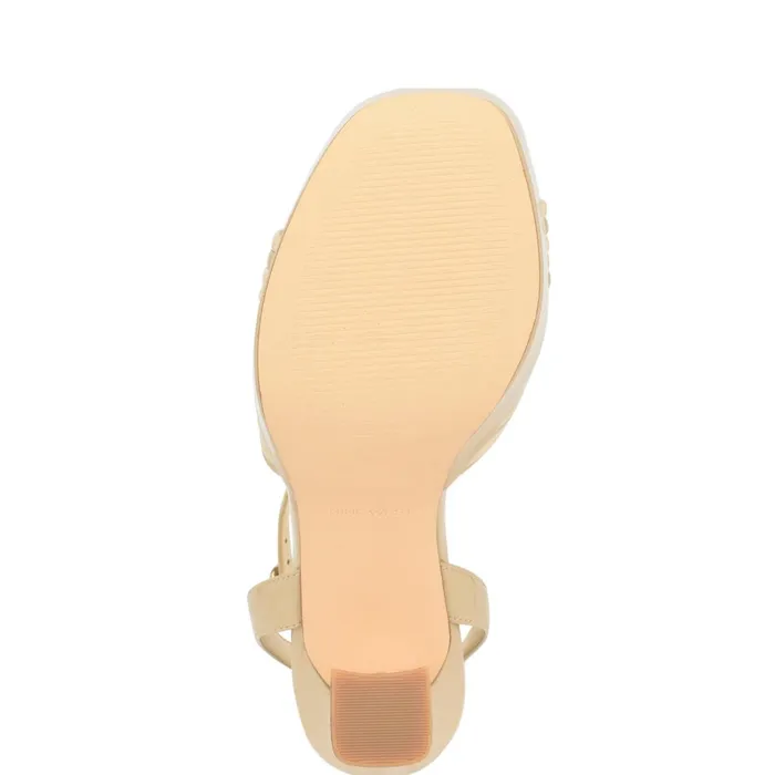 Irna Platform Ankle Strap Knotted Sandals Light Natural Patent Women Nine West Platforms Irna Platform Ankle Strap Knotted Sandals Light Natural Patent Women Nine West Platforms