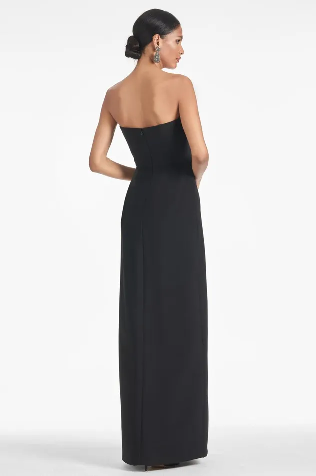 Ivy Gown 8211 BlackSilver Women Sachin and Babi Evening