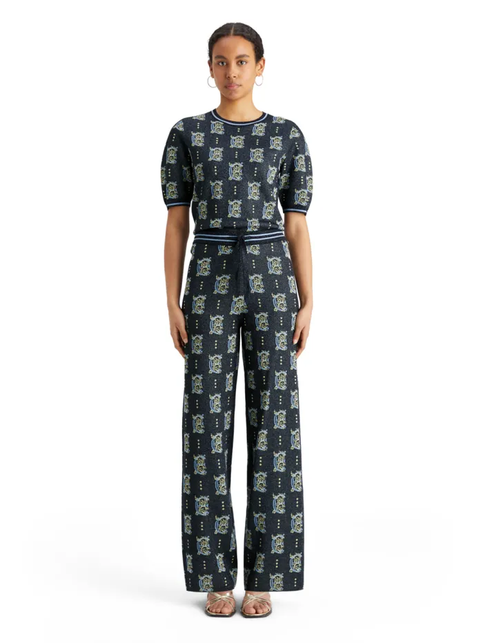 Jacquard Knitted Trousers Night Women Scotch and Soda Pants