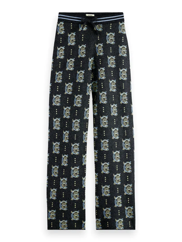 Jacquard Knitted Trousers Night Women Scotch and Soda Pants