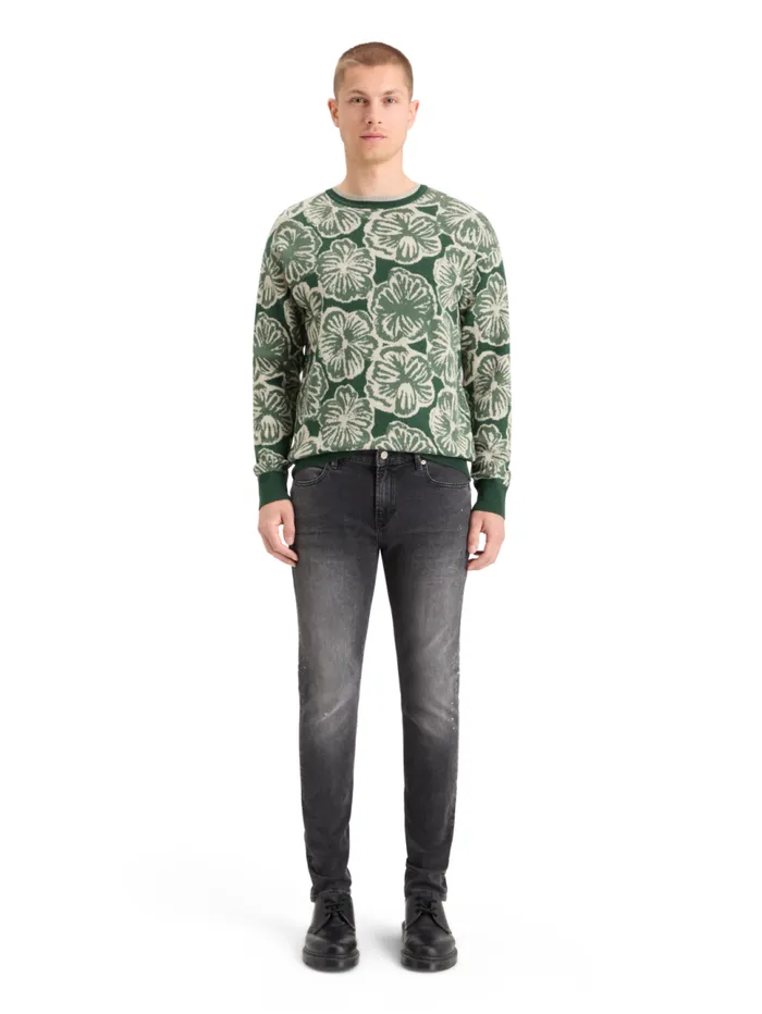 JACQUARD REGULAR FIT SWEATER San Fran Flower Men Scotch and Soda Knitwear