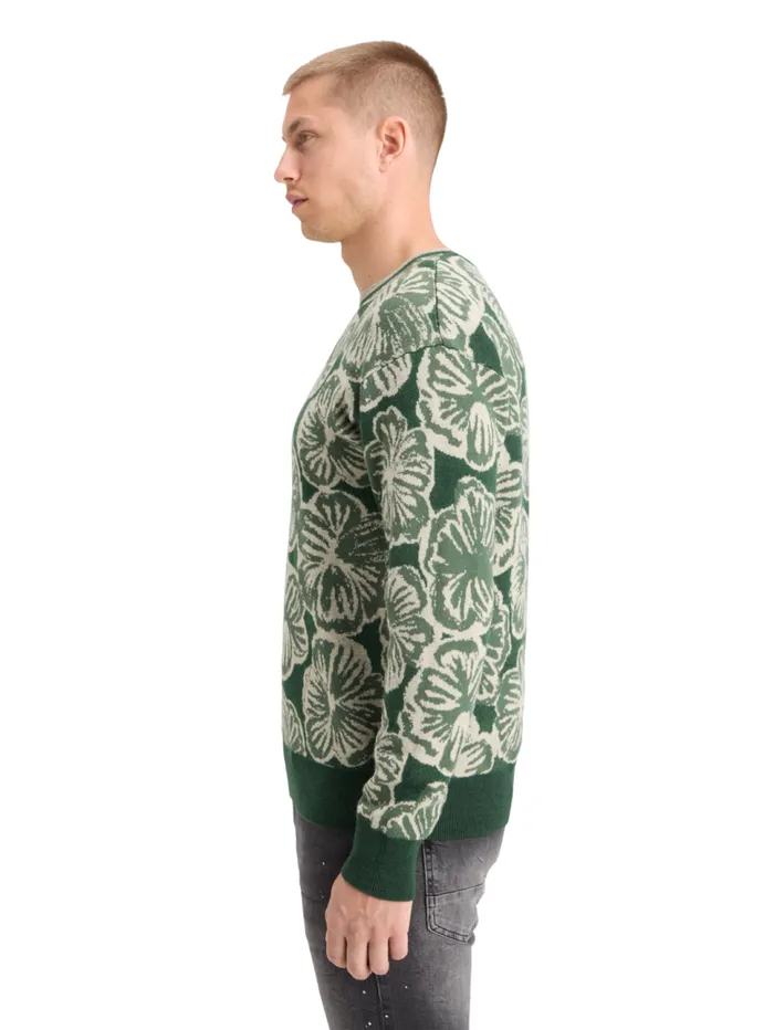 JACQUARD REGULAR FIT SWEATER San Fran Flower Men Scotch and Soda Knitwear