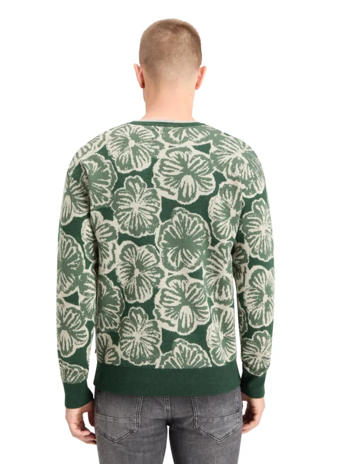 JACQUARD REGULAR FIT SWEATER San Fran Flower Men Scotch and Soda Knitwear