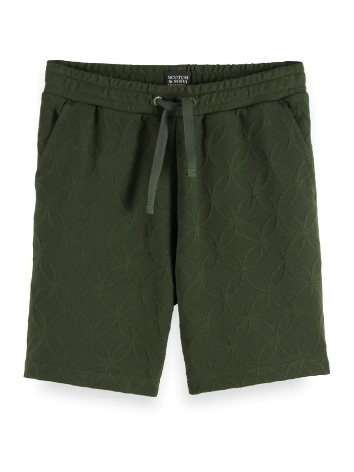 Jacquard Terry Sweatshorts Heritage Green Men Scotch and Soda Shorts