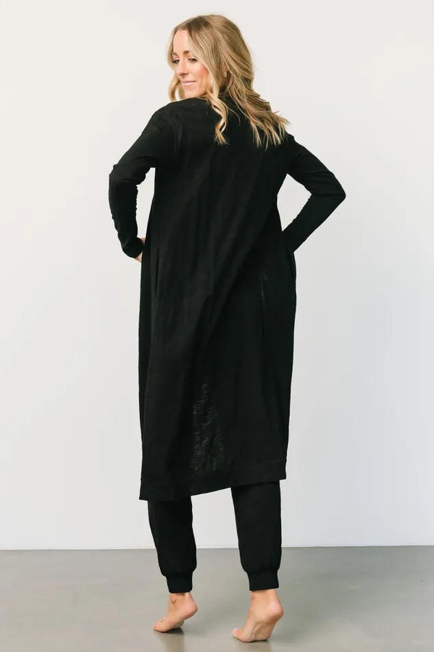 Janae Jumpsuit Cardigan Set Black Women Baltic Born Cardigans