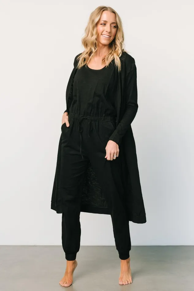 Janae Jumpsuit Cardigan Set Black Women Baltic Born Cardigans