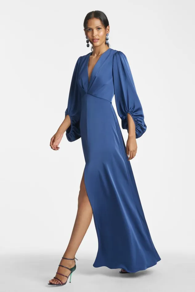 Jenny Gown 8211 Washed Indigo Women Sachin and Babi Covered