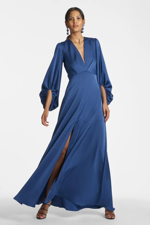 Jenny Gown 8211 Washed Indigo Women Sachin and Babi Covered