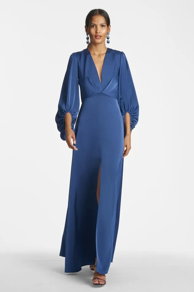 Jenny Gown 8211 Washed Indigo Women Sachin and Babi Covered