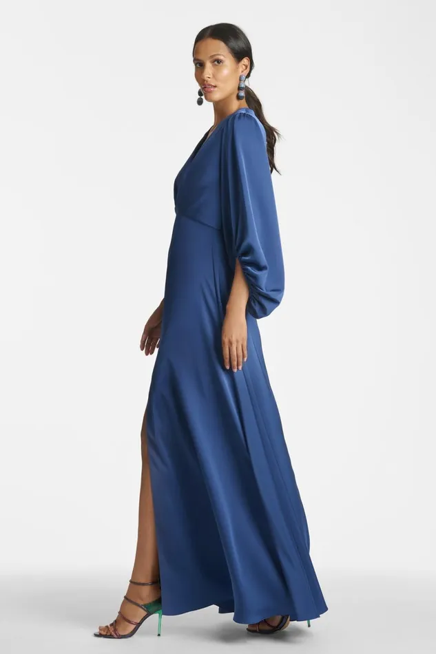 Jenny Gown 8211 Washed Indigo Women Sachin and Babi Covered