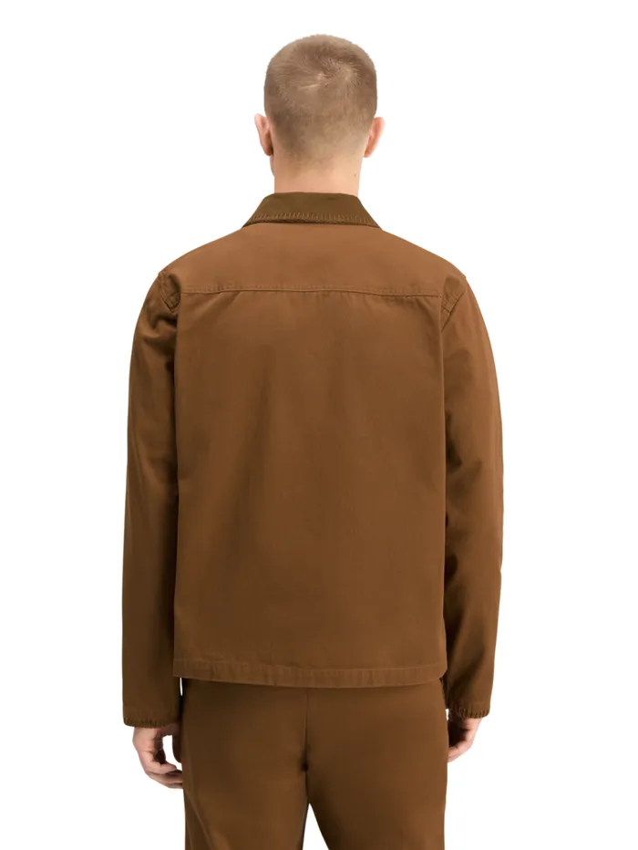 JOE JONAS X SCOTCH SODA TWILL WORKER JACKET Bison Men Scotch and Soda Jackets and Coats JOE JONAS X SCOTCH SODA TWILL WORKER JACKET Bison Men Scotch and Soda Jackets and Coats