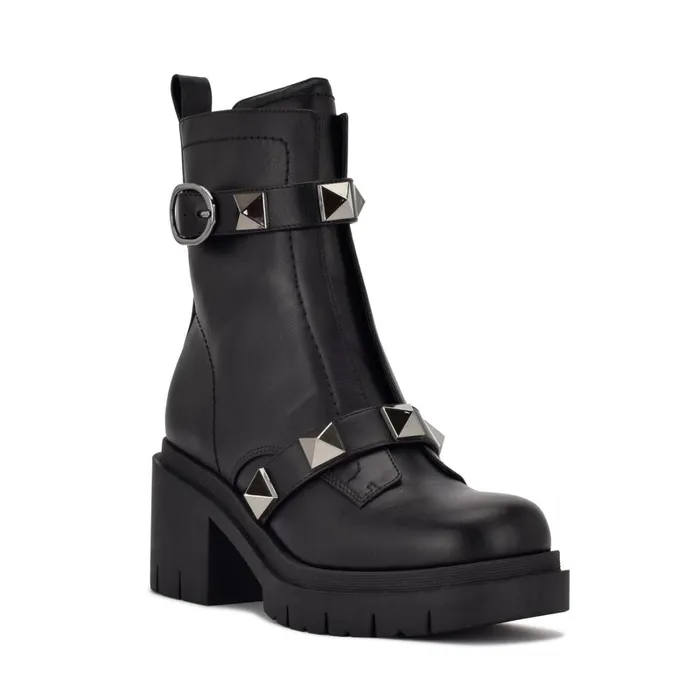 Junga Lug Sole Booties Black Women Nine West Boots and Booties Junga Lug Sole Booties Black Women Nine West Boots and Booties