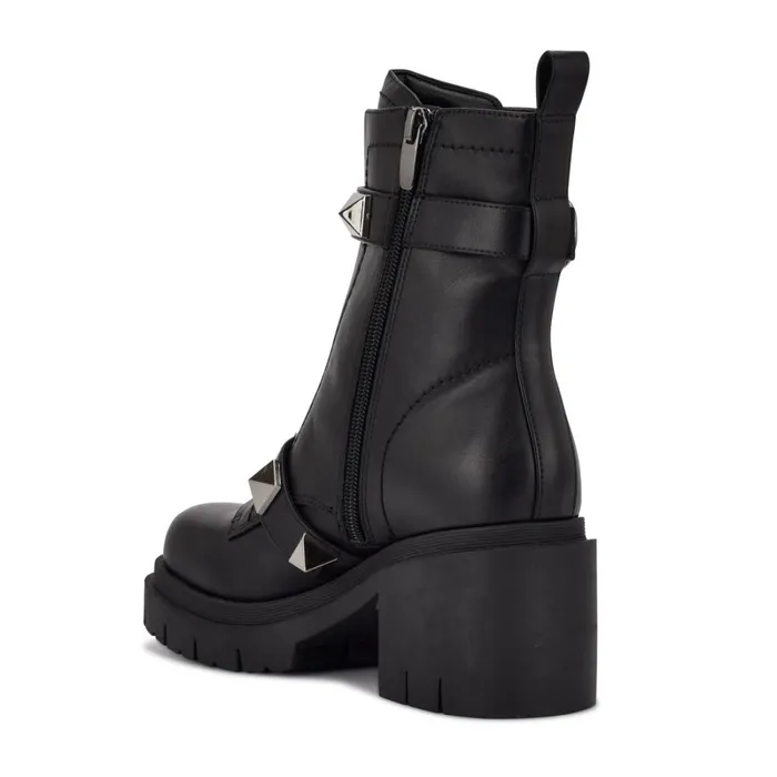 Junga Lug Sole Booties Black Women Nine West Boots and Booties Junga Lug Sole Booties Black Women Nine West Boots and Booties