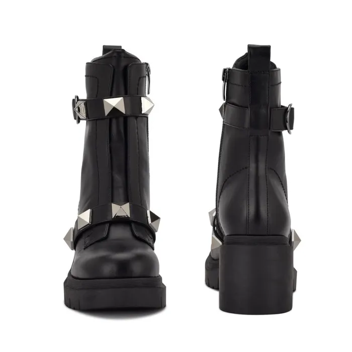 Junga Lug Sole Booties Black Women Nine West Boots and Booties Junga Lug Sole Booties Black Women Nine West Boots and Booties