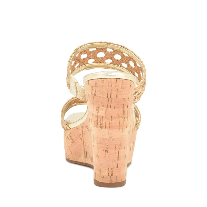 Kalani Wedge Sandals Platino Women Nine West Wedges