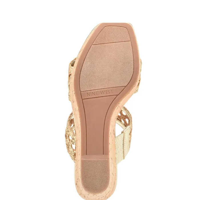 Kalani Wedge Sandals Platino Women Nine West Wedges