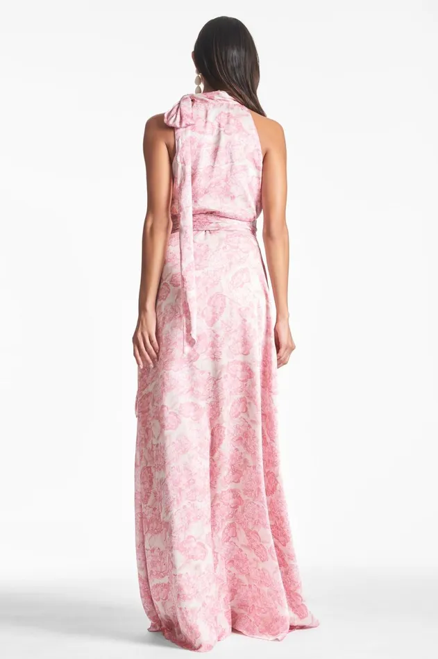 Kayla Gown 8211 Rouge Damask Rose Women Sachin and Babi Formal