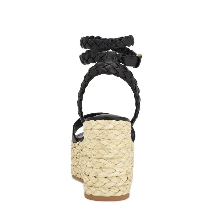 Keily Espadrille Wedge Sandals Black Women Nine West Sandals Keily Espadrille Wedge Sandals Black Women Nine West Sandals