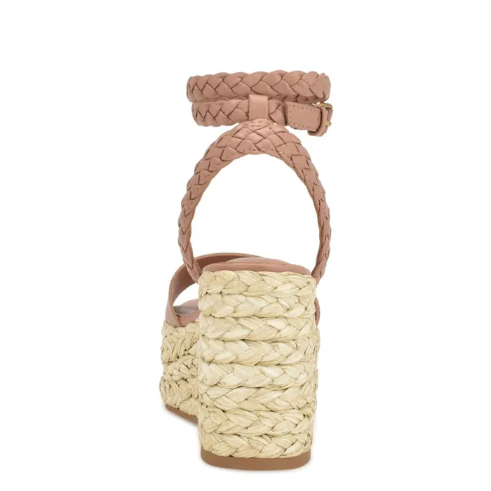 Keily Espadrille Wedge Sandals Light Natural Women Nine West Sandals Keily Espadrille Wedge Sandals Light Natural Women Nine West Sandals