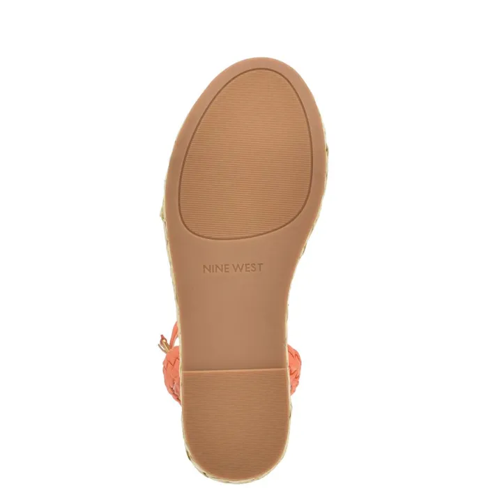 Keily Espadrille Wedge Sandals Orange Women Nine West High Heels Keily Espadrille Wedge Sandals Orange Women Nine West High Heels