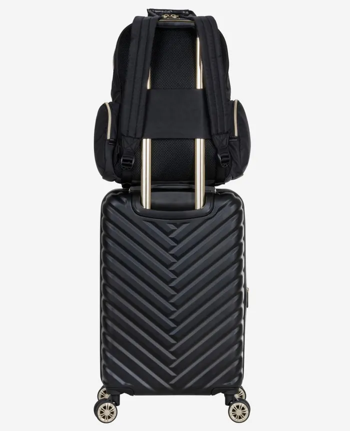 Kenneth Cole Bags Women Madison Square and Sophie 2Pc Set 20Inch CarryOn Travel Suitcase and 15Inch Laptop Travel Backpack Black Kenneth Cole Bags Women Madison Square and Sophie 2Pc Set 20Inch CarryOn Travel Suitcase and 15Inch Laptop Travel Backpack Black